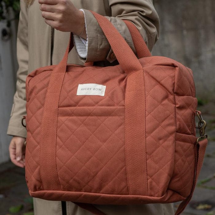 Avery Row Diaper Bag Avery Row Baby Changing Bag (Cinnamon) - With Pram Clips
