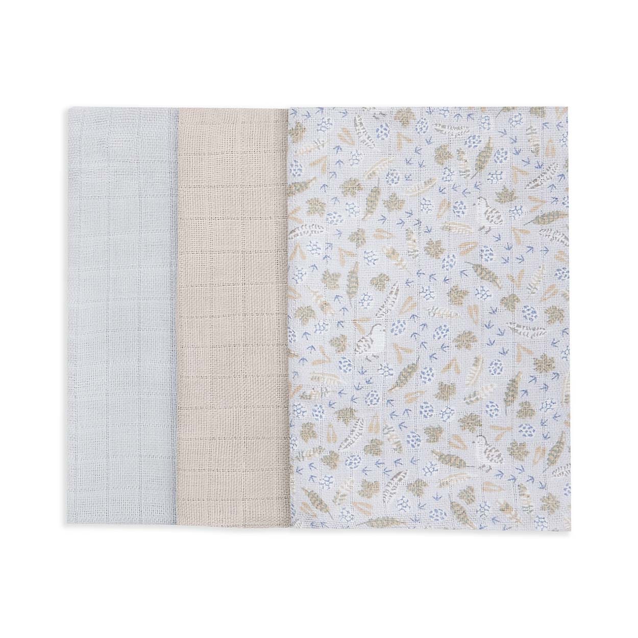 Avery Row Muslin Square Avery Row Organic Baby Muslin Squares Set Of 3 (Nature Trail)