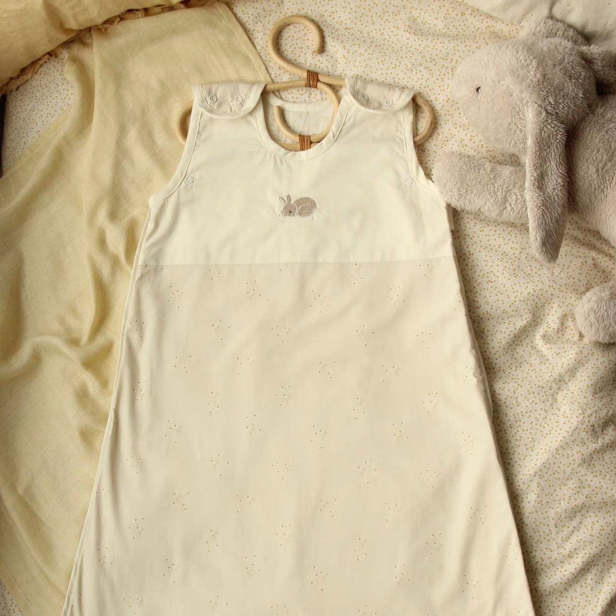 Avery Row Sleep Bag Organic Cotton Baby Sleep Bag Bunny (Cream)