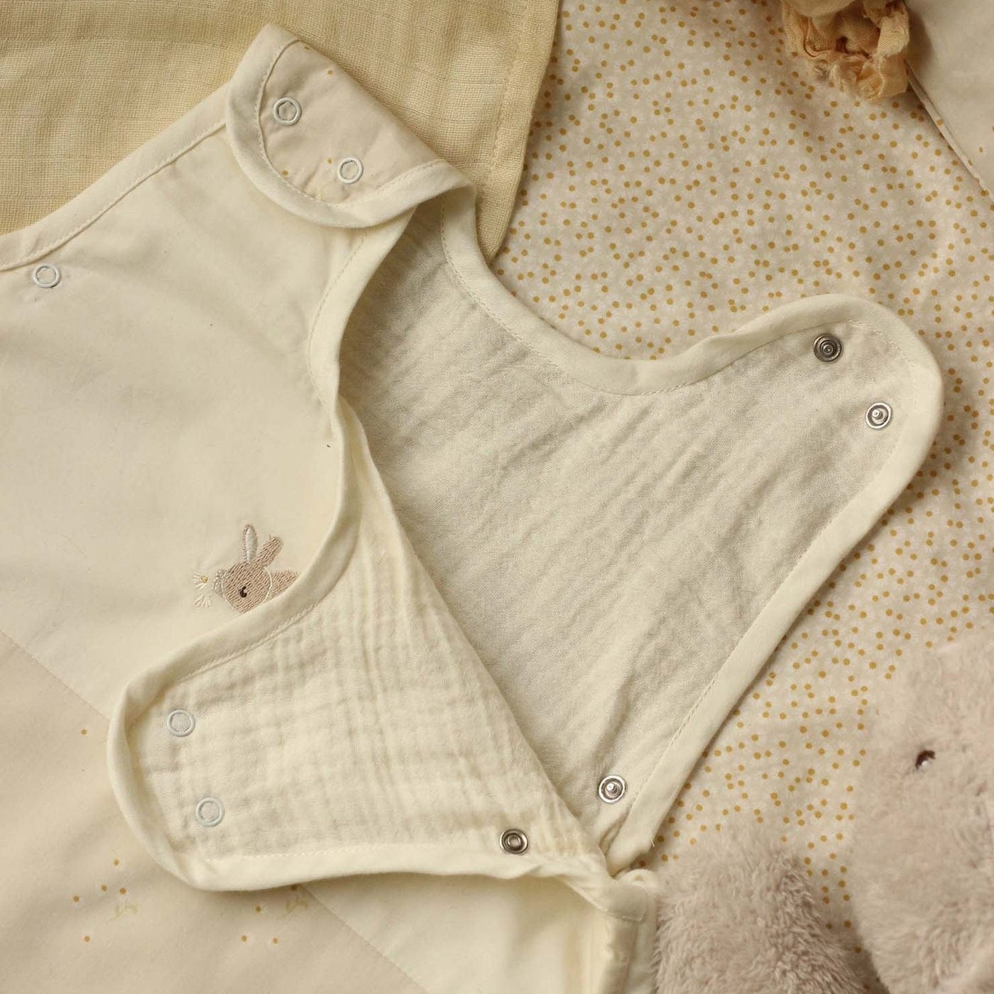 Avery Row Sleep Bag Organic Cotton Baby Sleep Bag Bunny (Cream)