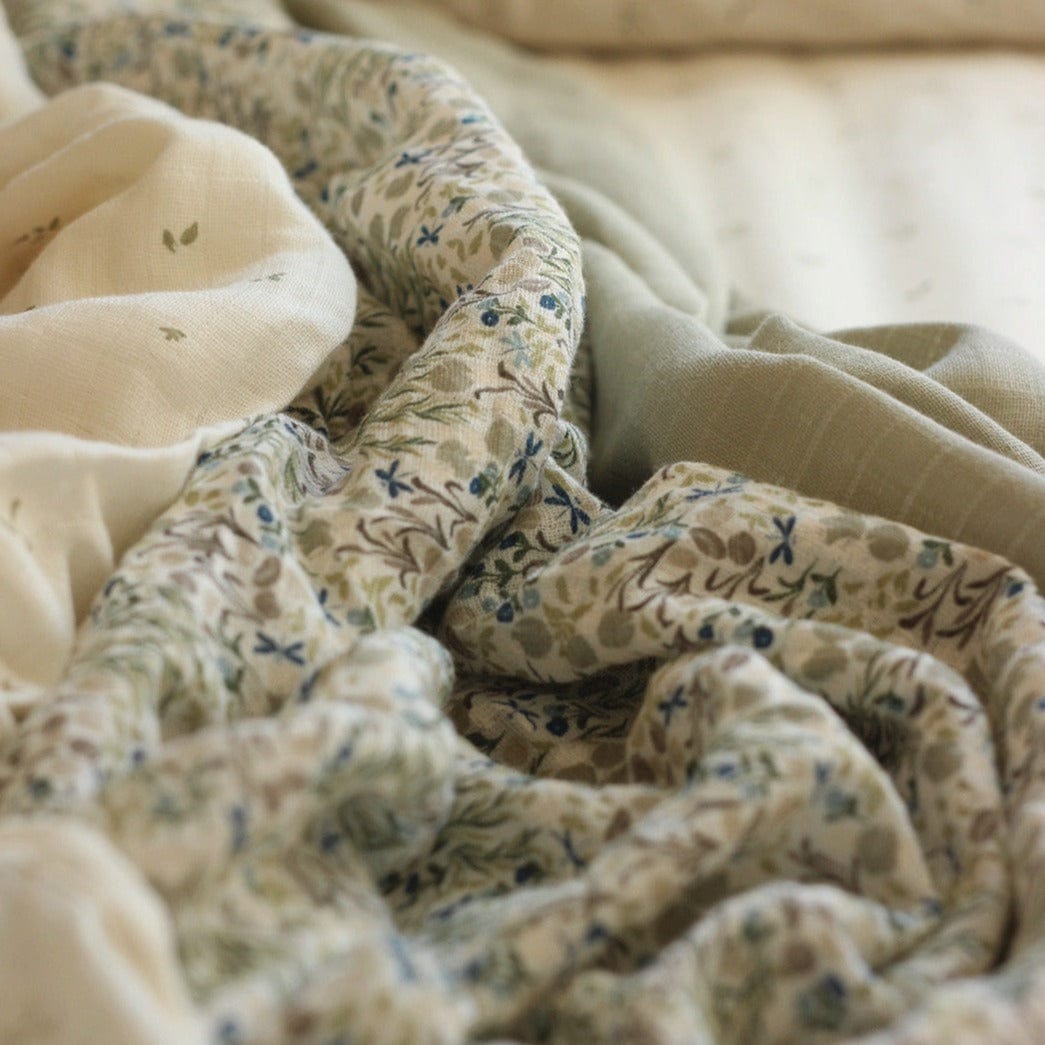 Avery Row Swaddles Organic Cotton Muslin Swaddle Blanket (Riverbank)
