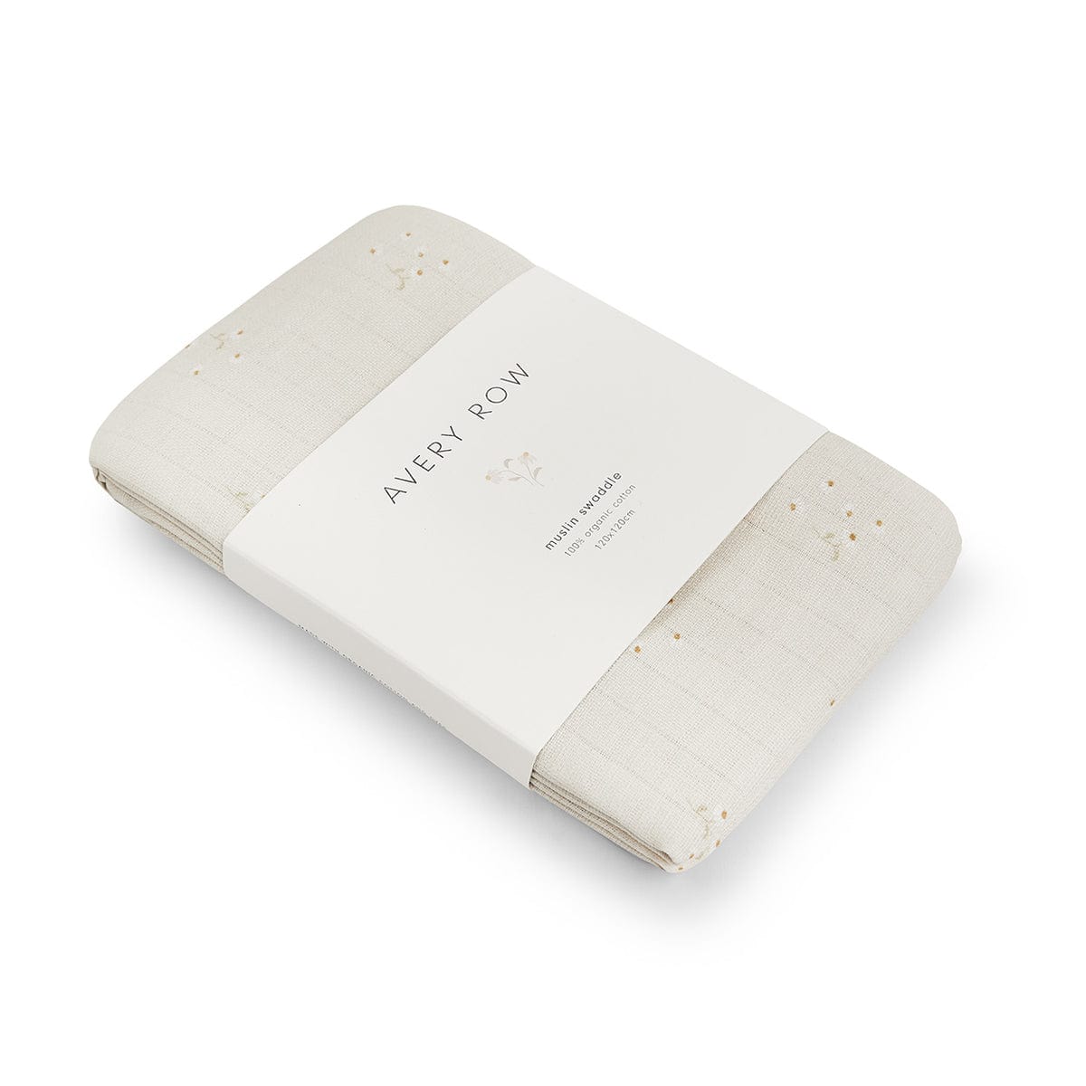 Avery Row Swaddles Organic Cotton Muslin Swaddle Blanket (Wild Chamomile)