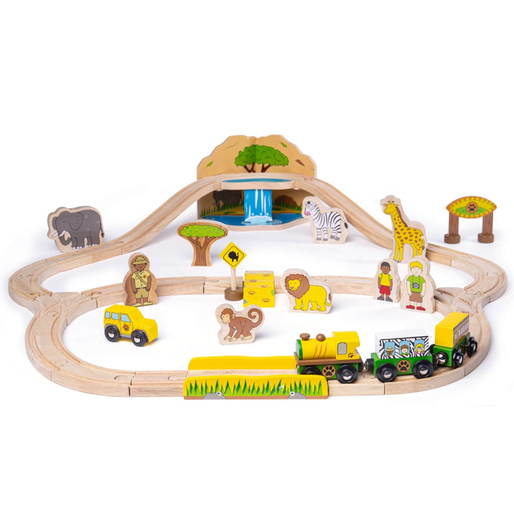 Bigjigs Rail Bigjigs Rail Wooden Safari Train Set