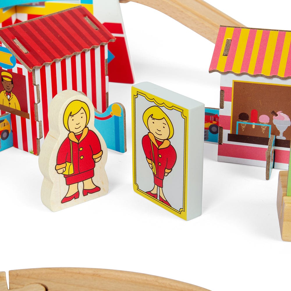 Bigjigs Rail Fun Fair Train Set