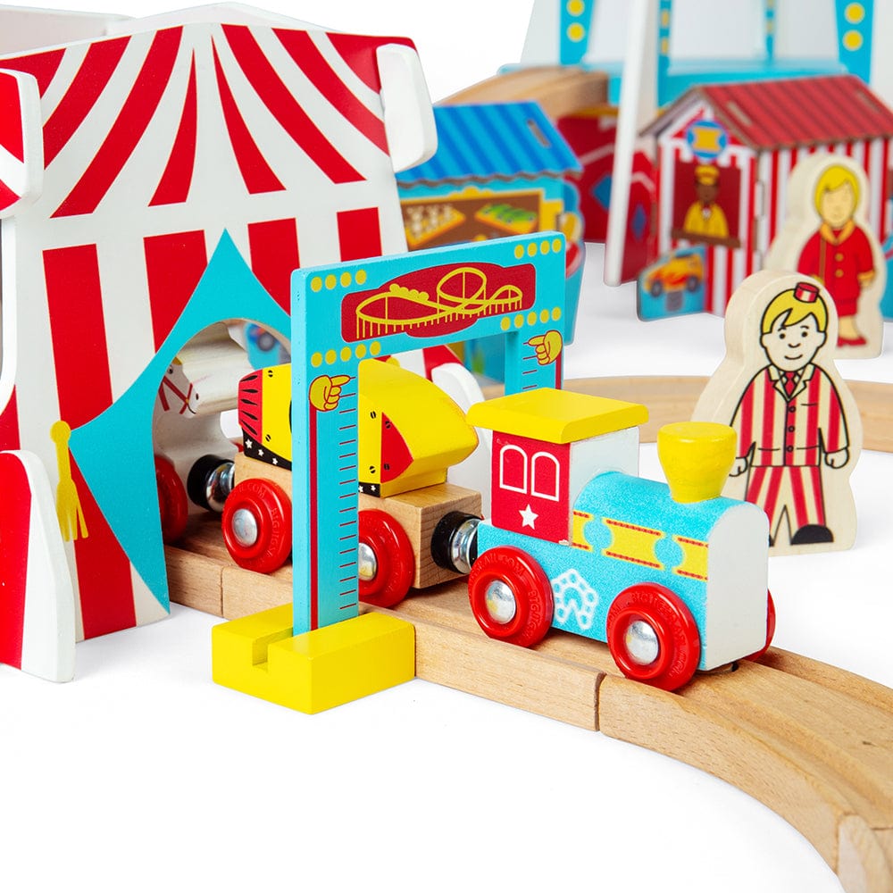 Bigjigs Rail Fun Fair Train Set