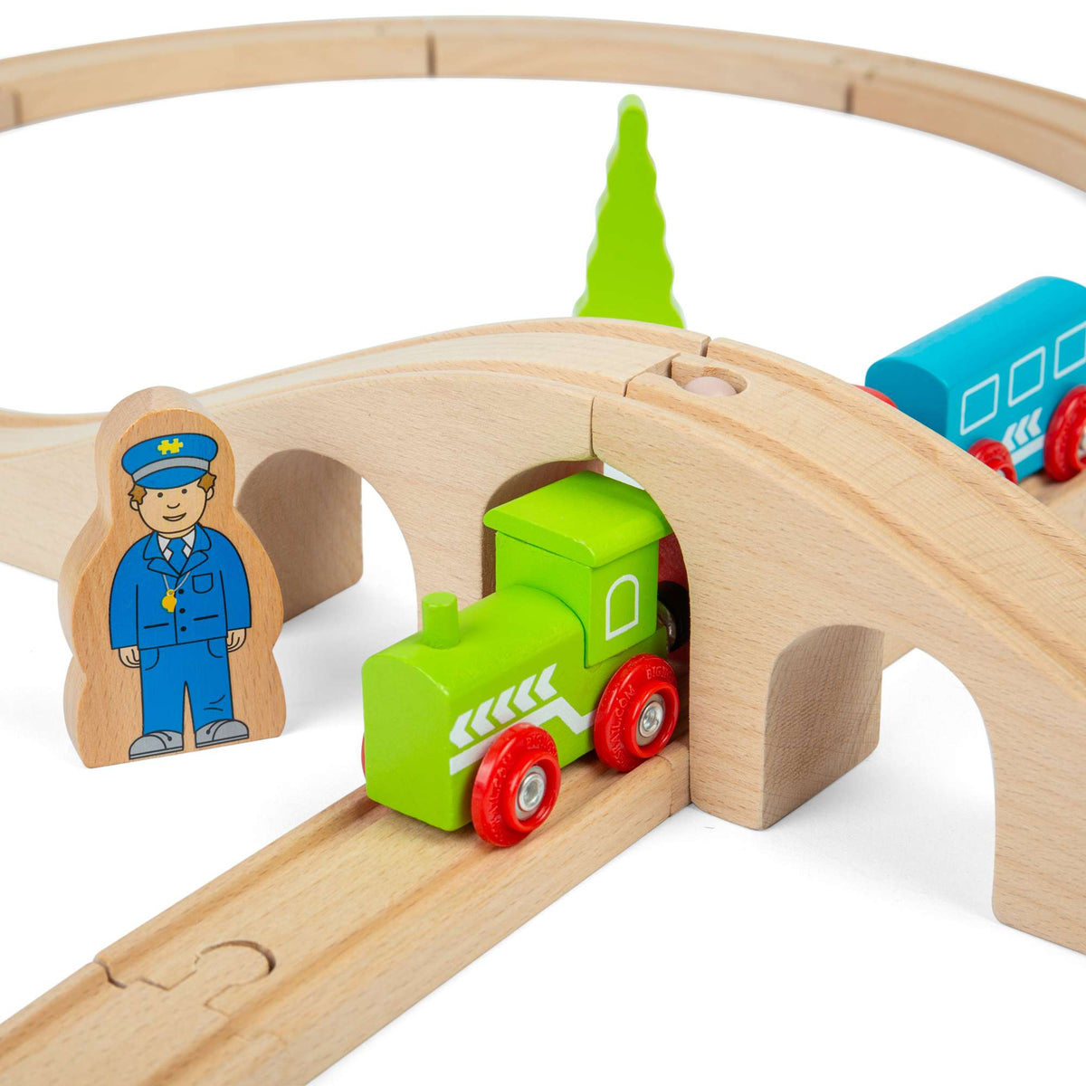 Bigjigs Rail Wooden Train Set Bigjigs Rail Figure of Eight Wooden Train Set