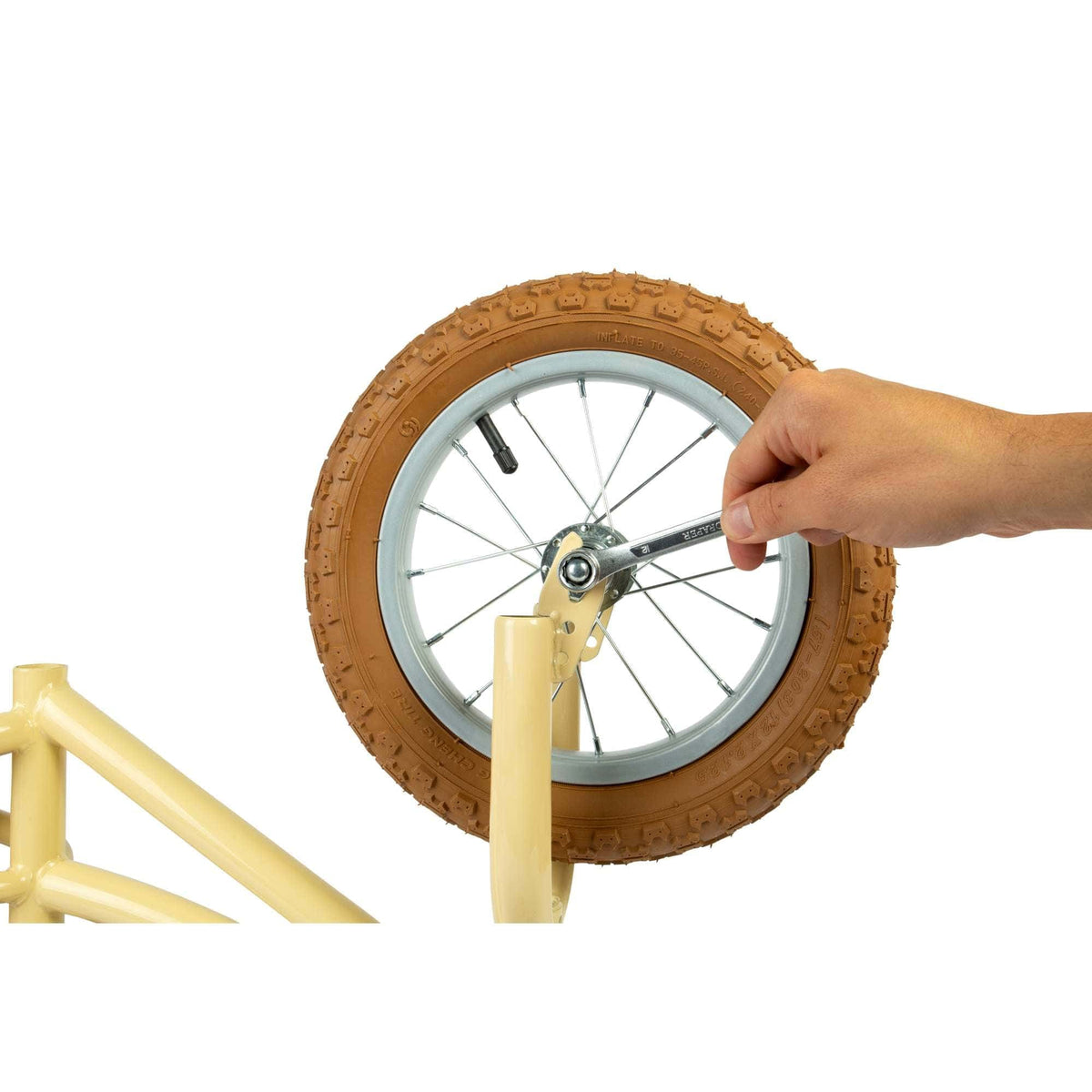 Bigjigs Toys Balance Bike Bigjigs Toys Balance Bike with Basket - Cream