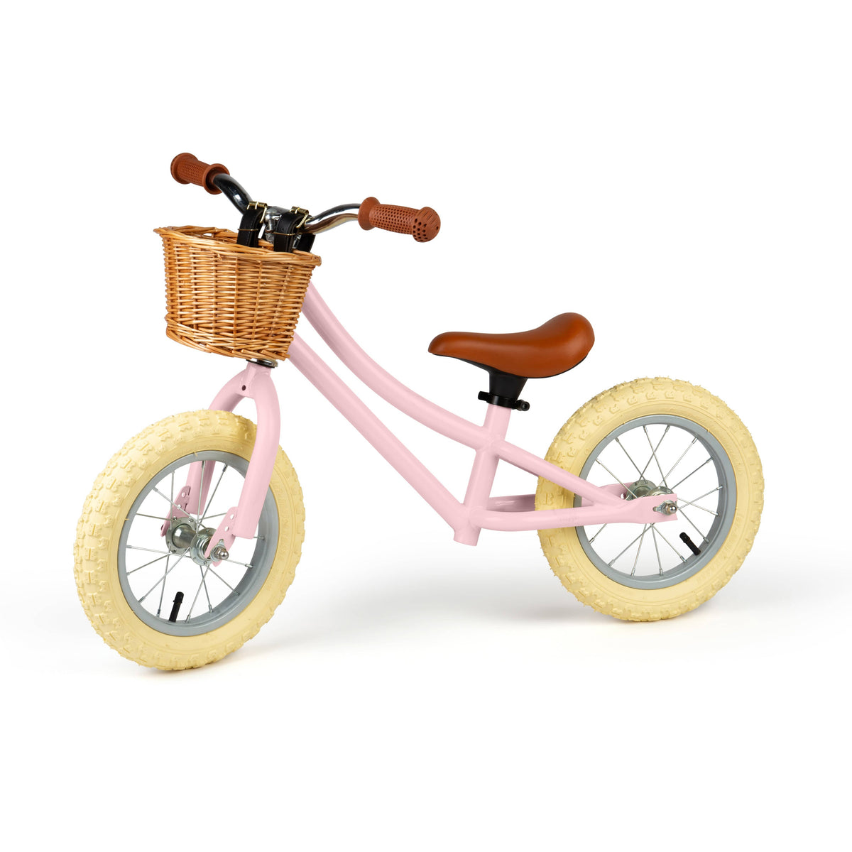 Bigjigs Toys Balance Bike Bigjigs Toys Balance Bike with Basket - Pink