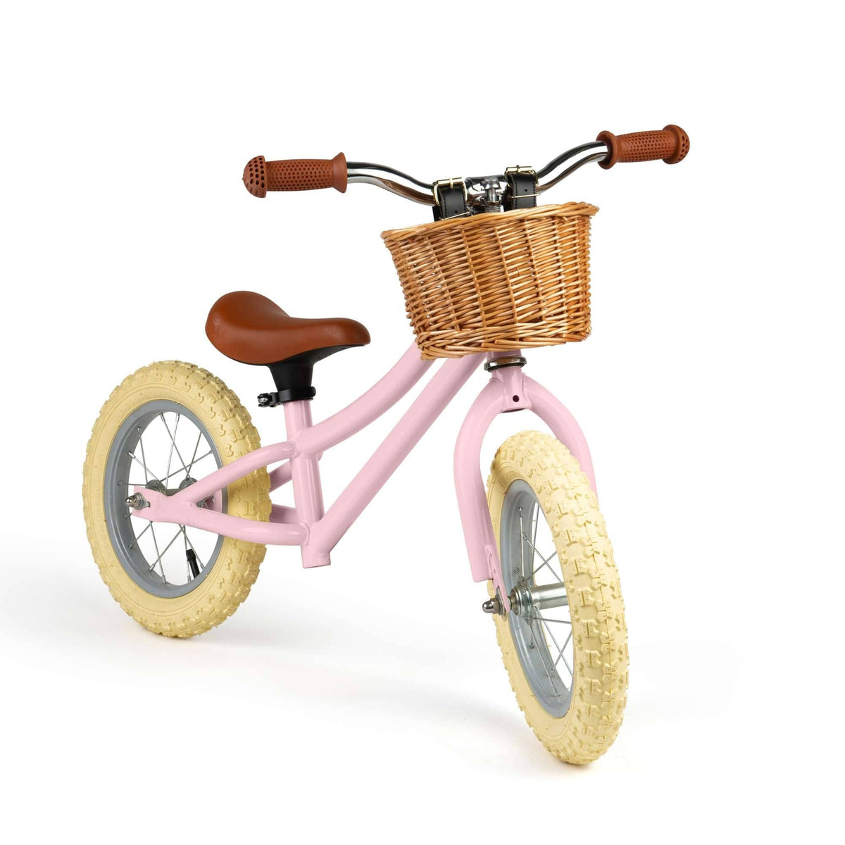 Bigjigs Toys Balance Bike Bigjigs Toys Balance Bike with Basket - Pink