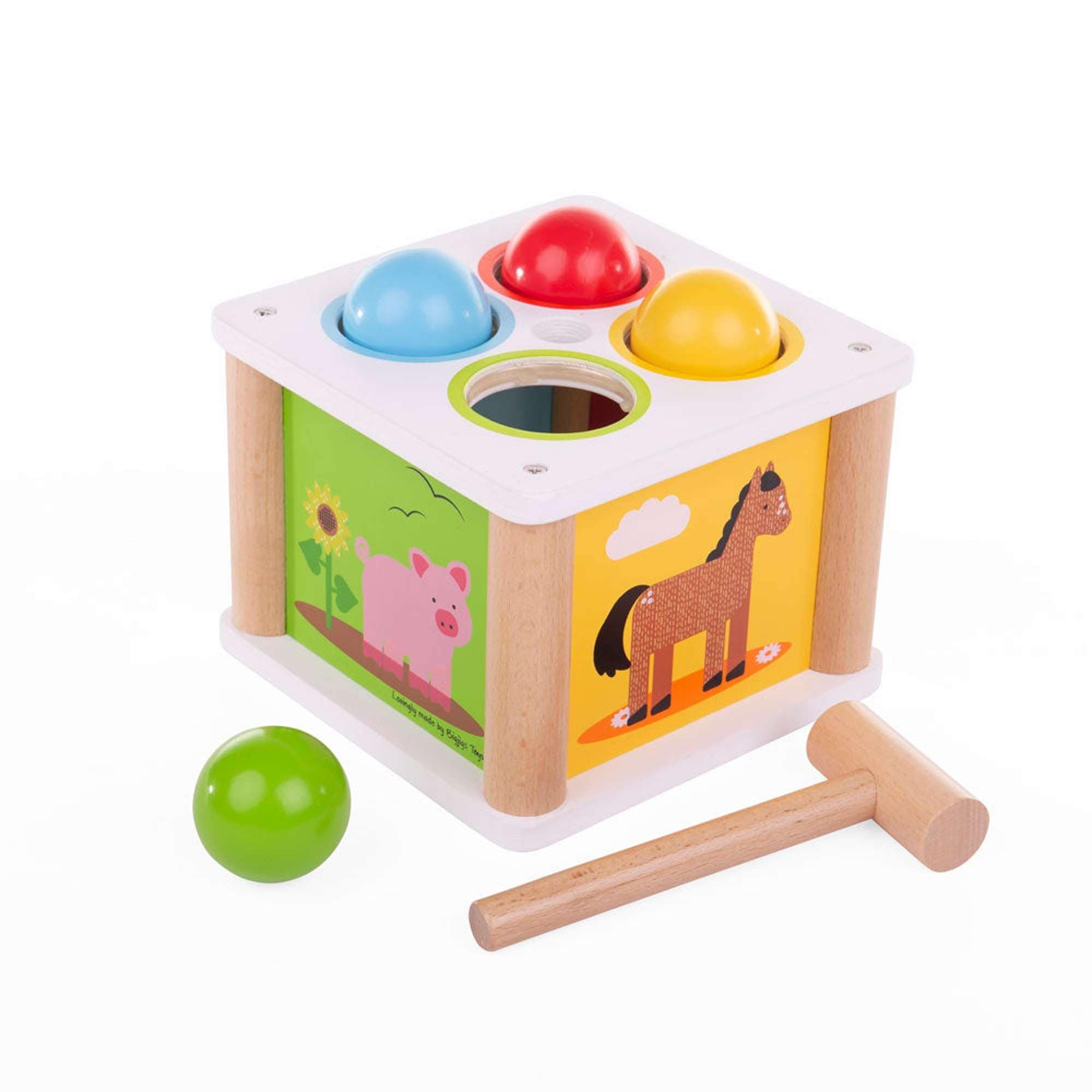 Bigjigs Toys Bigjigs Toy Wooden Tap Tap Ball Toy