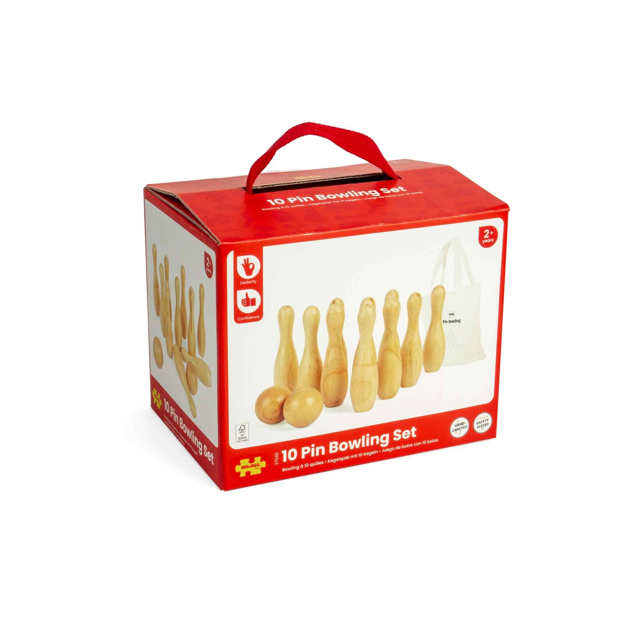 Bigjigs Toys Bigjigs Toys 10 Pin Bowling Set