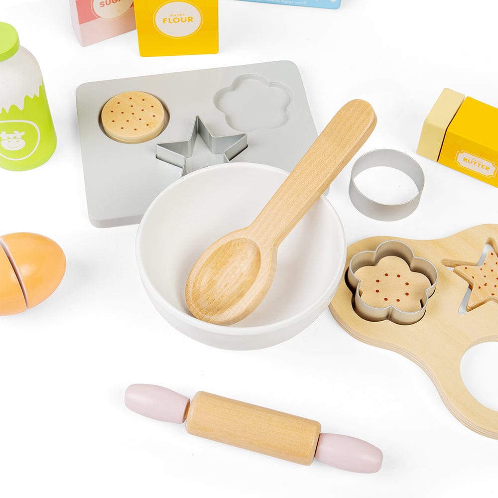 Bigjigs Toys Bigjigs Toys Wooden Baking Cookies Role Play Set