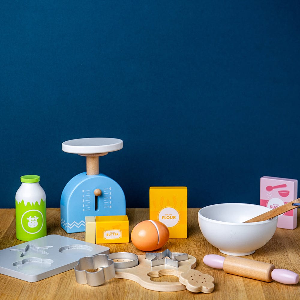 Bigjigs Toys Bigjigs Toys Wooden Baking Cookies Role Play Set