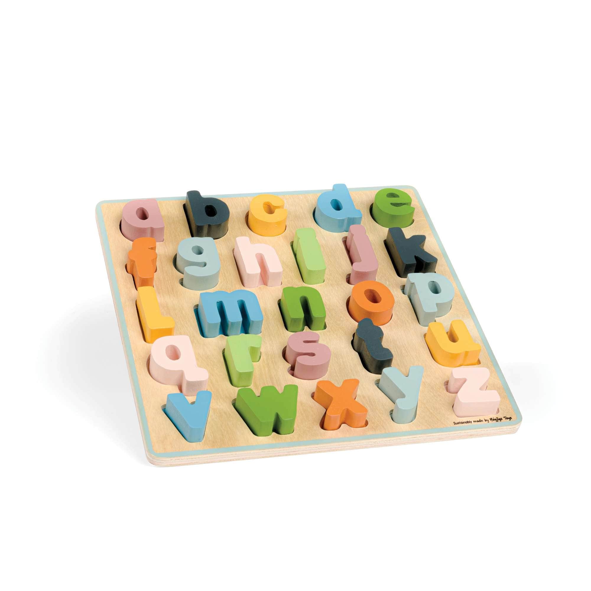 Bigjigs Toys Bigjigs Toys Wooden Lowercase ABC Puzzle