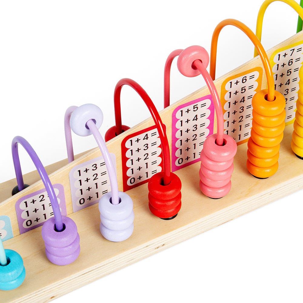 Bigjigs Toys Bigjigs Toys Wooden Rainbow Counting Abacus