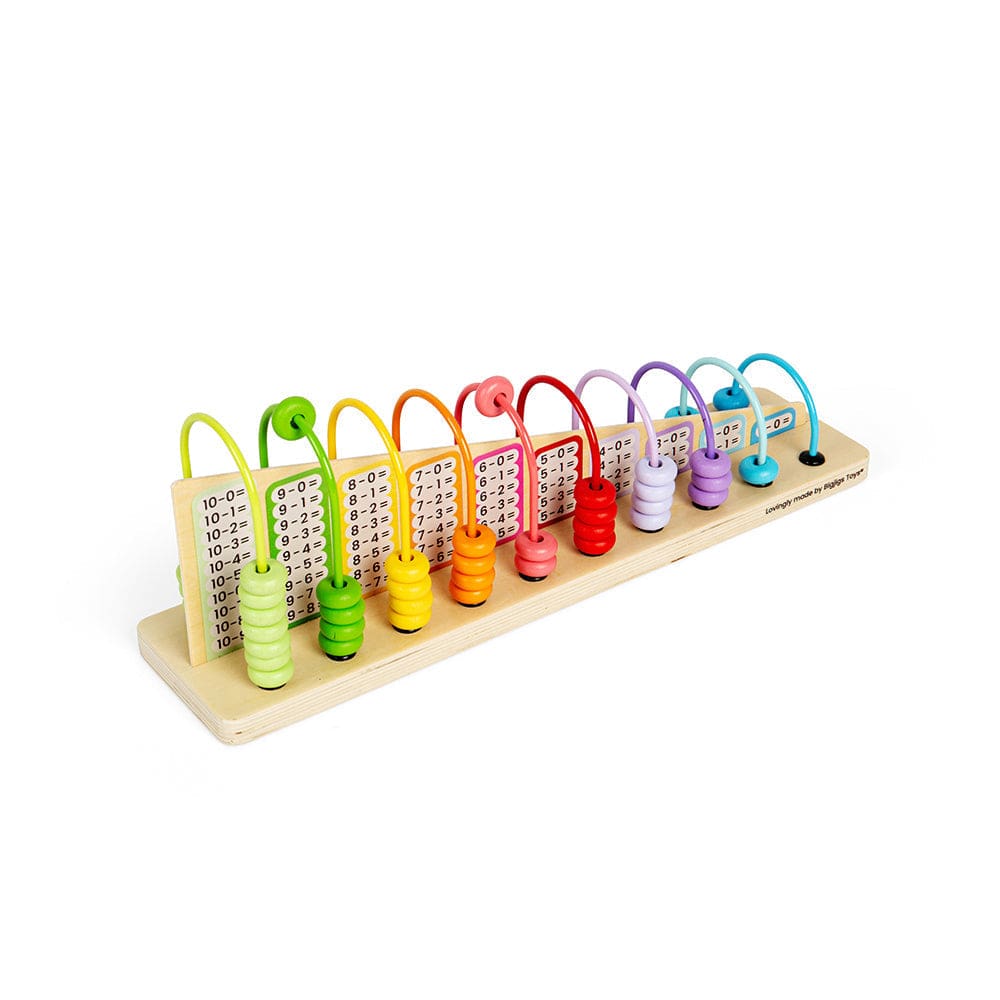 Bigjigs Toys Bigjigs Toys Wooden Rainbow Counting Abacus
