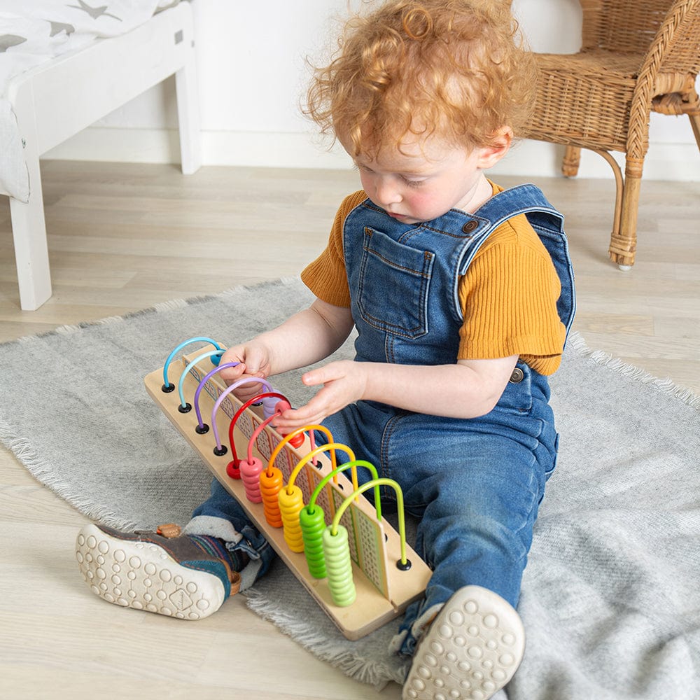 Bigjigs Toys Bigjigs Toys Wooden Rainbow Counting Abacus