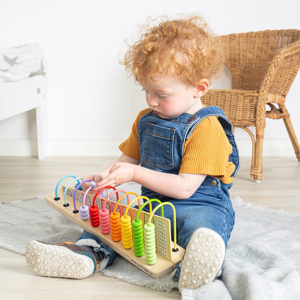 Bigjigs Toys Bigjigs Toys Wooden Rainbow Counting Abacus