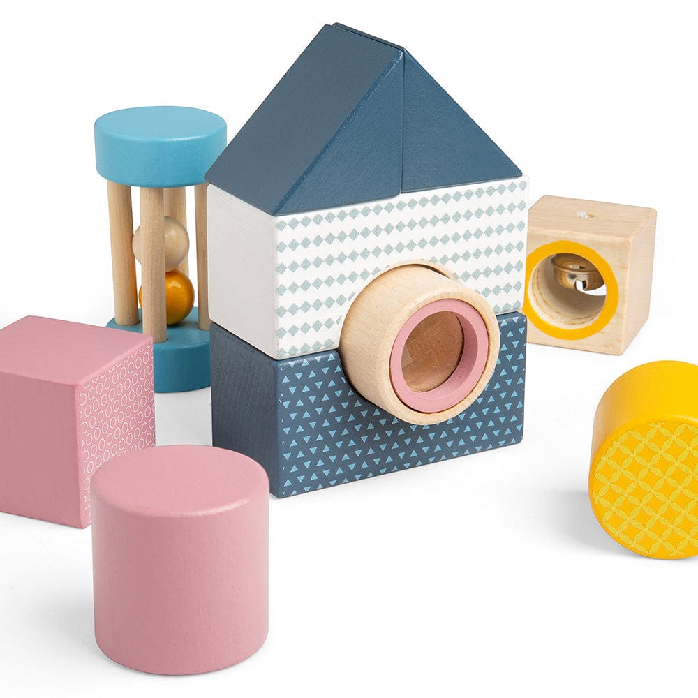 Bigjigs Toys Bigjigs Toys Wooden Sensory Explorer Blocks