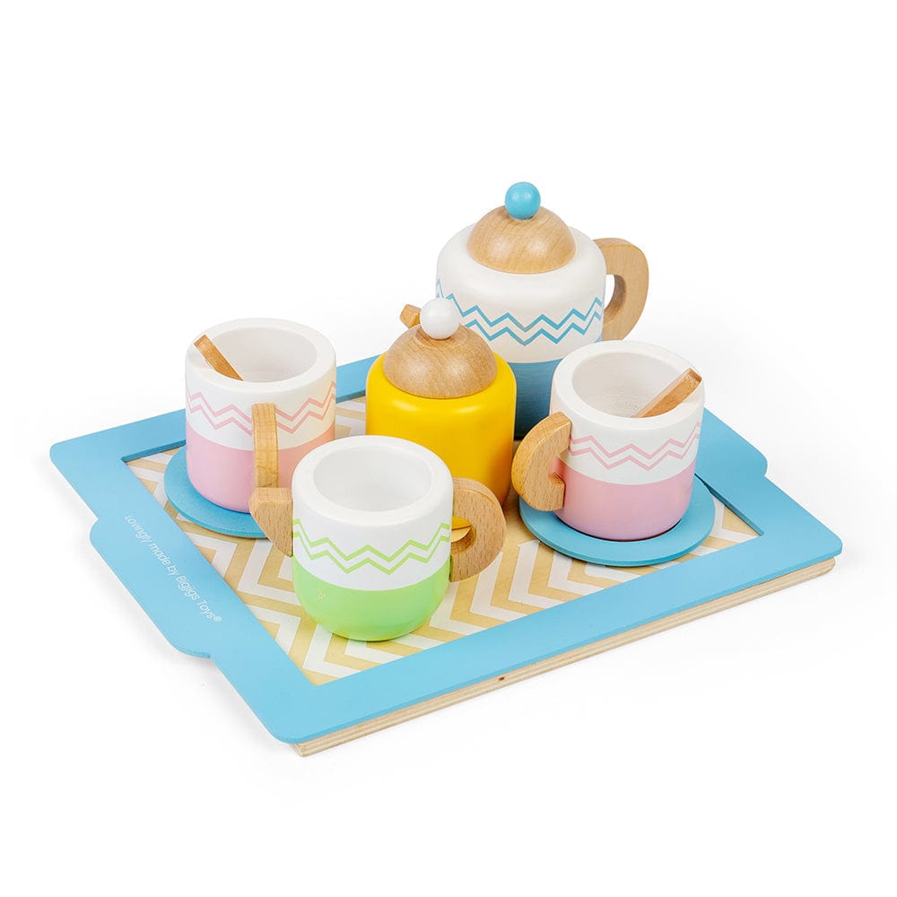 Bigjigs Toys Bigjigs Toys Wooden Tea Tray Set