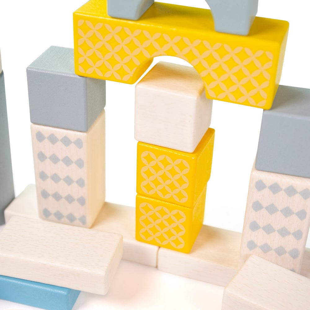 Bigjigs Toys Blocks Bigjigs Toys Drum of 50 Wooden Blocks - FSC 100%