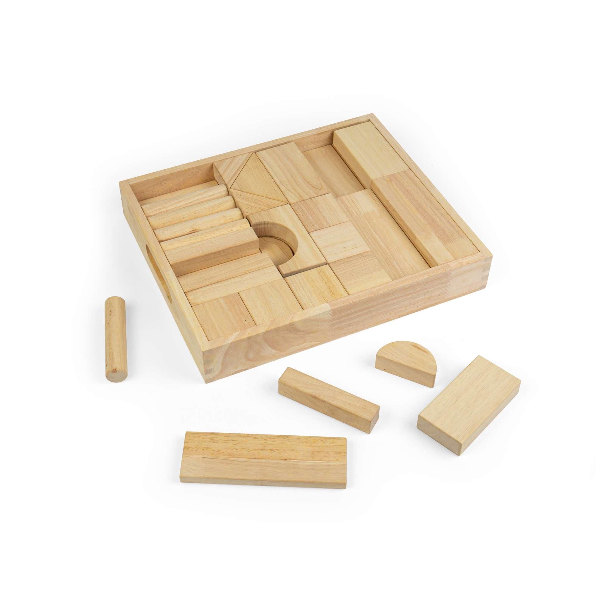 Bigjigs Toys Building blocks Bigjigs Toys Natural Wooden Blocks - Large