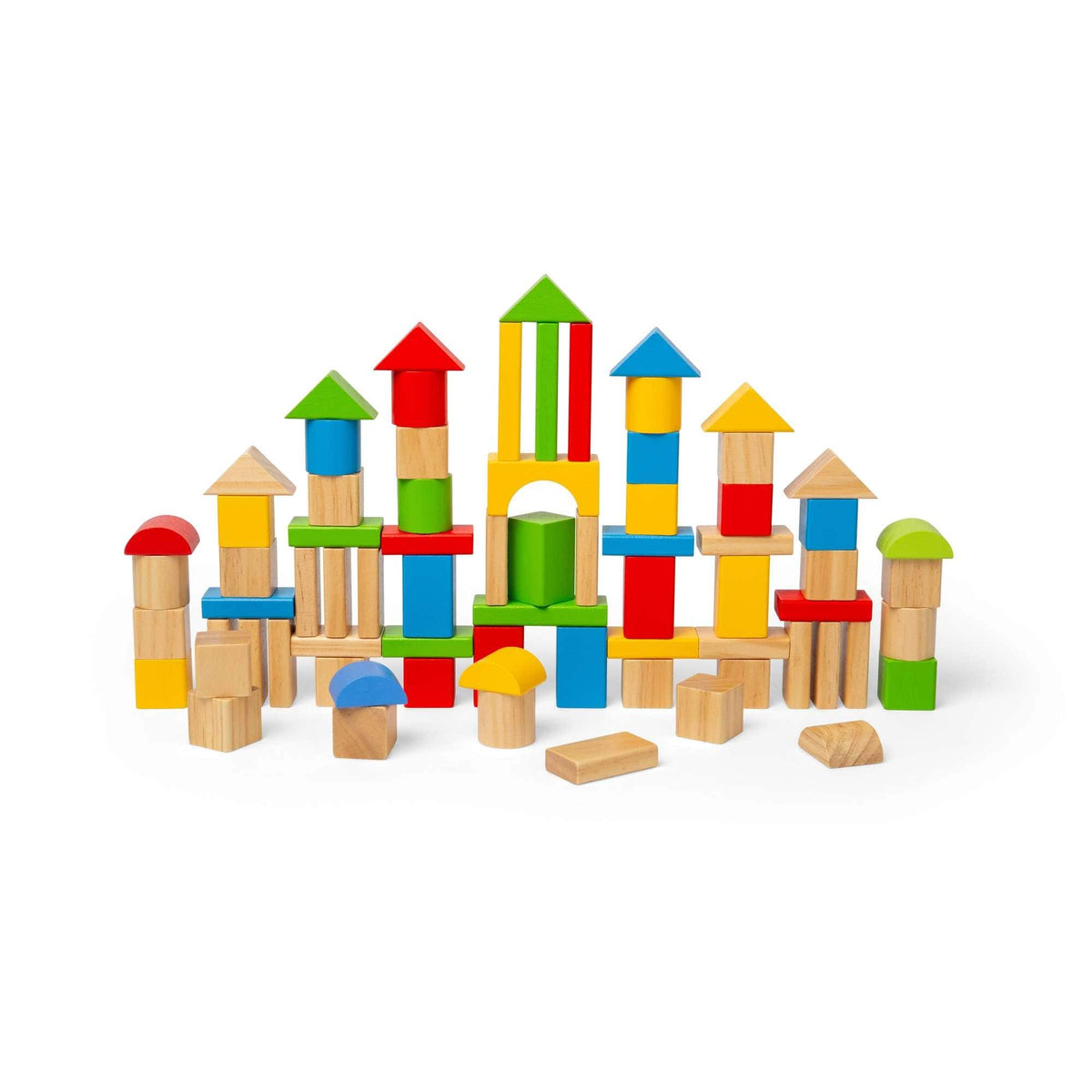 Bigjigs Toys Building Blocks Bigjigs Toys Wooden First Building Bricks Drum