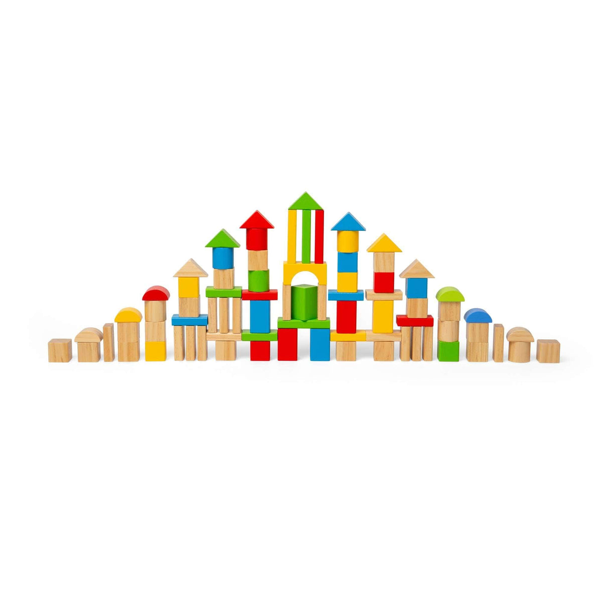 Bigjigs Toys Building Blocks Bigjigs Toys Wooden First Building Bricks Drum