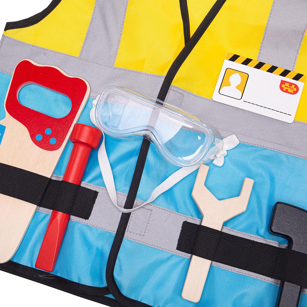 Bigjigs Toys Costume Bigjigs Toys Builder Dress Up Costume (Without Helmet)