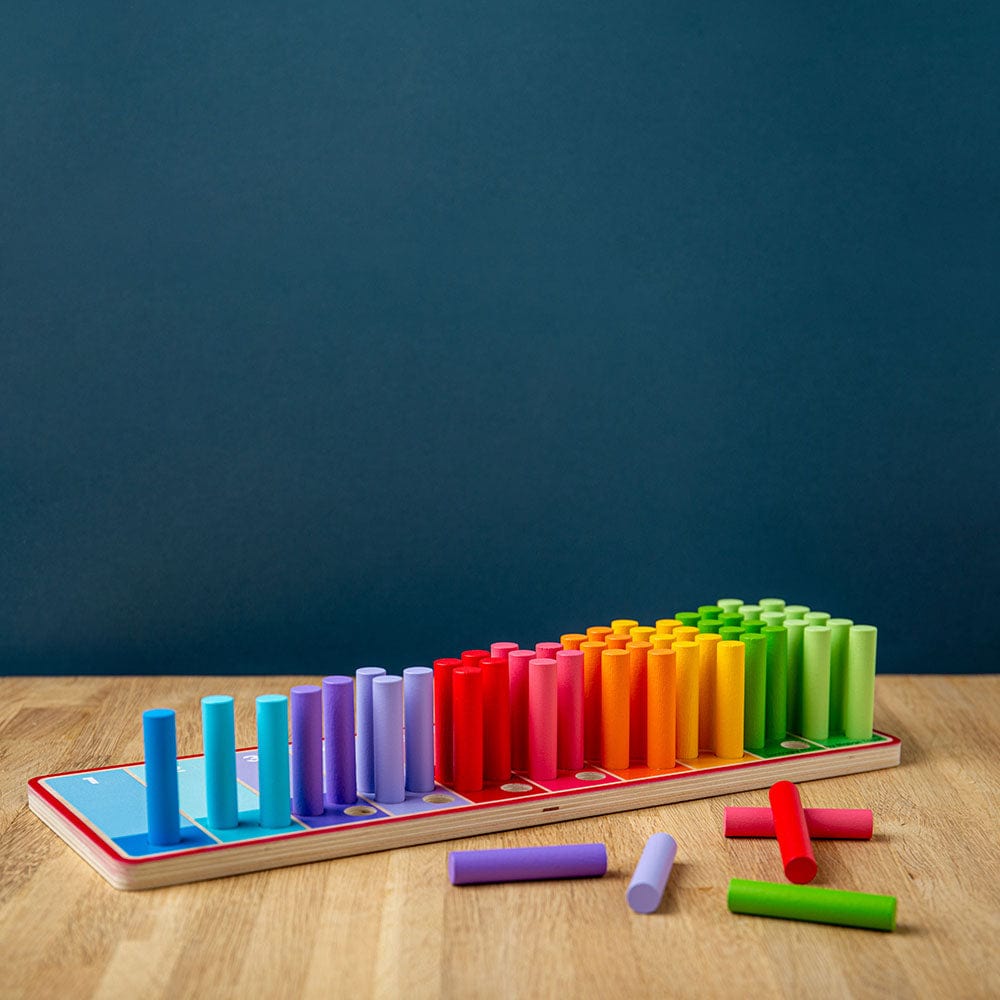 Bigjigs Toys Counting Sticks Bigjigs Toys Wooden Rainbow Counting Sticks