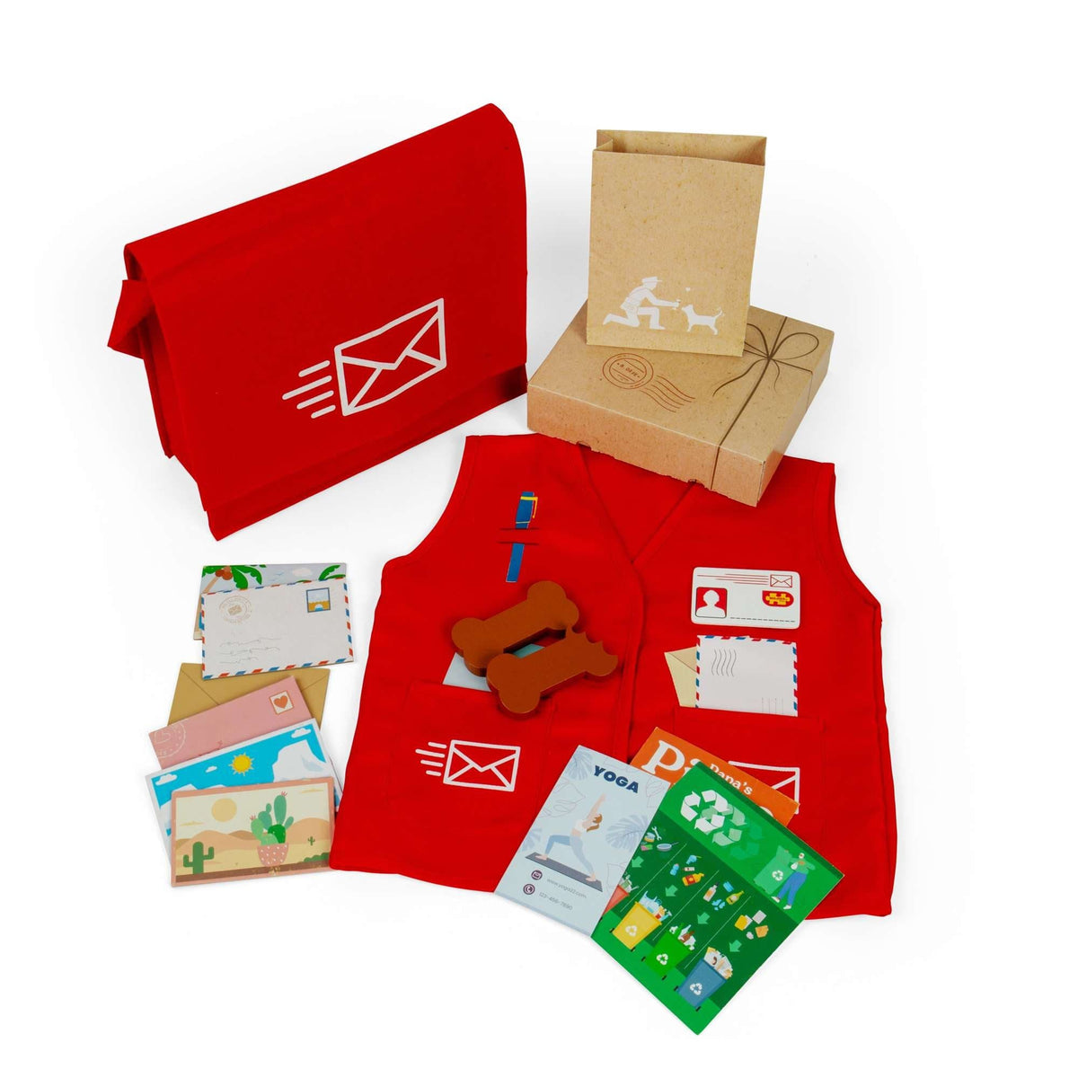 Bigjigs Toys Dress Up Bigjigs Toys Mail Carrier Dress Up Set