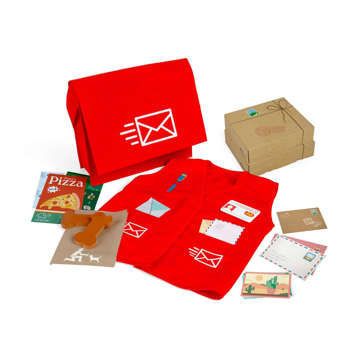 Bigjigs Toys Dress Up Bigjigs Toys Mail Carrier Dress Up Set