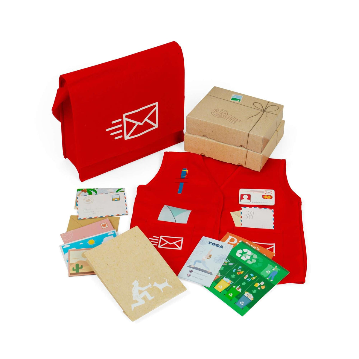 Bigjigs Toys Dress Up Bigjigs Toys Mail Carrier Dress Up Set
