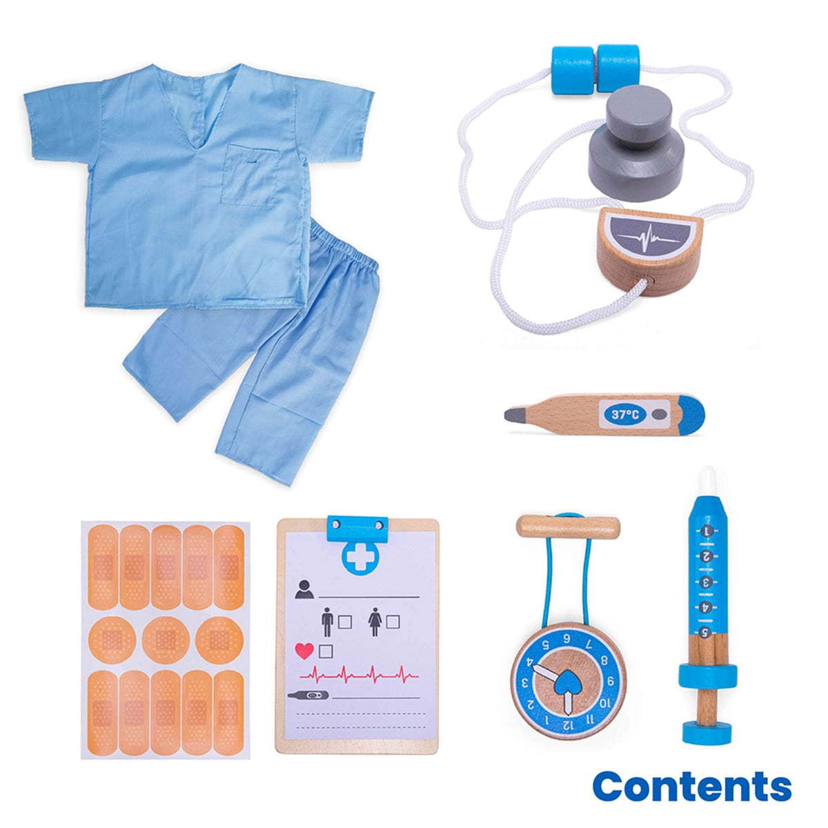 Bigjigs Toys Dress Up Bigjigs Toys Medic Doctor Dress Up Set