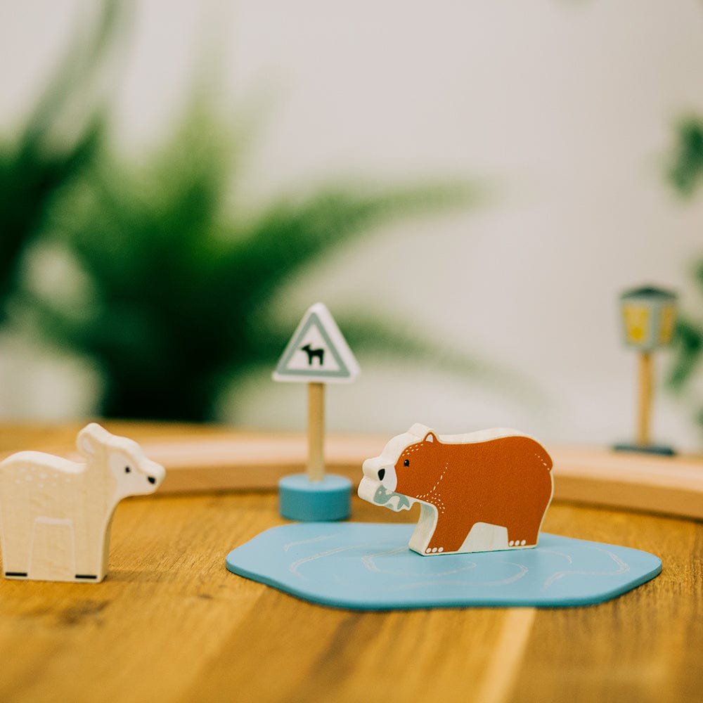 Bigjigs Toys FSC Train Set (Woodland Animal)