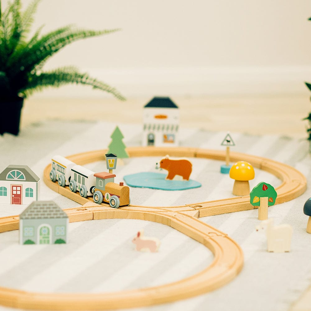 Bigjigs Toys FSC Train Set (Woodland Animal)