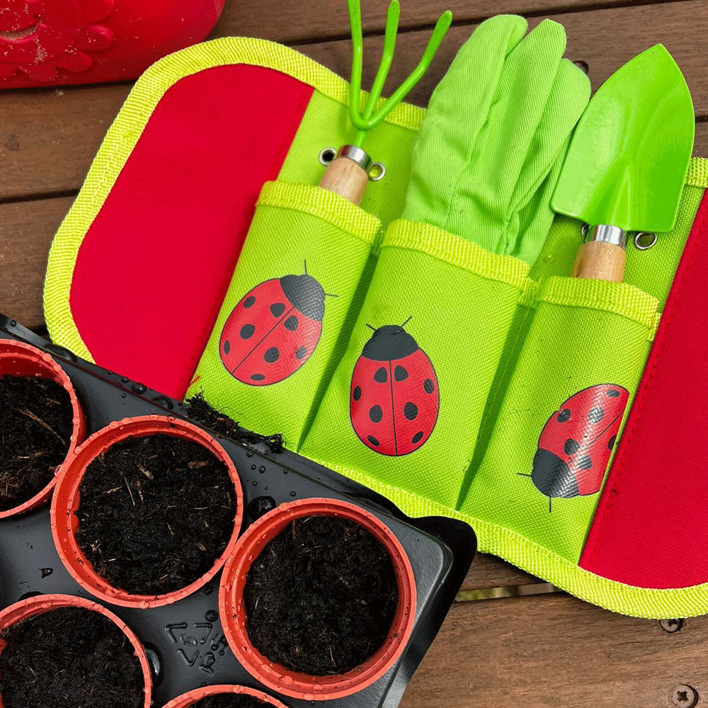 Bigjigs Toys Gardening Starter Pack - Red