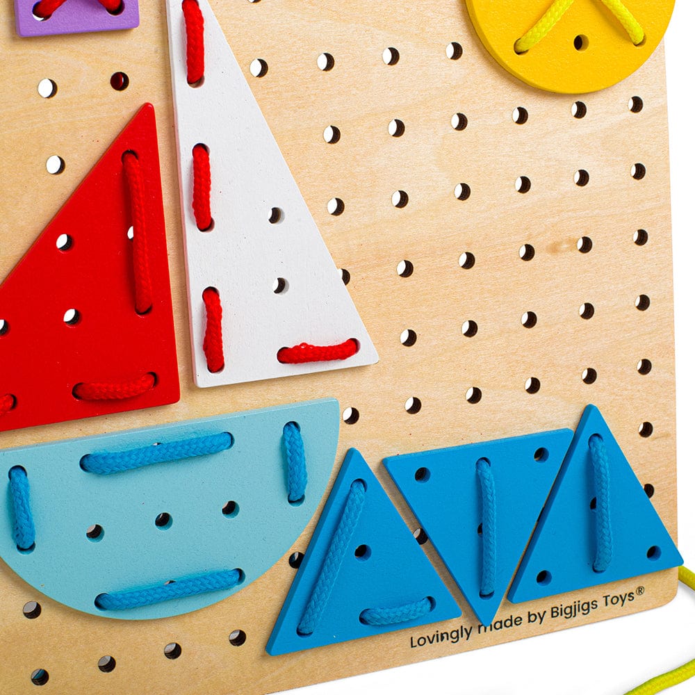 Bigjigs Toys Geometric Lace-a-Shape