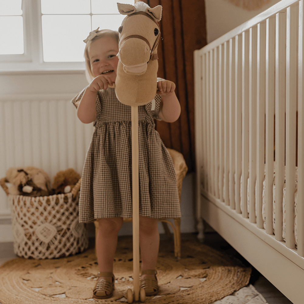 Bigjigs Toys Hobby Horse Bigjigs Toys Cord Wooden Hobby Horse