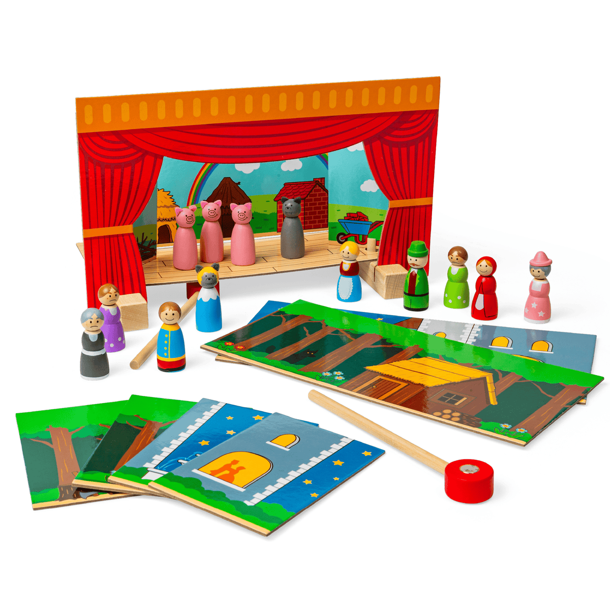 Bigjigs Toys Puppet Theatre Bigjigs Toys Wooden Magnetic Theatre