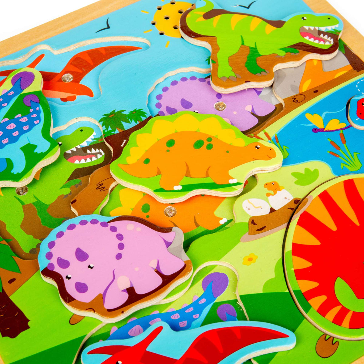 Bigjigs Toys Puzzle Bigjigs Toys Wooden Dinosaur Sound Puzzle