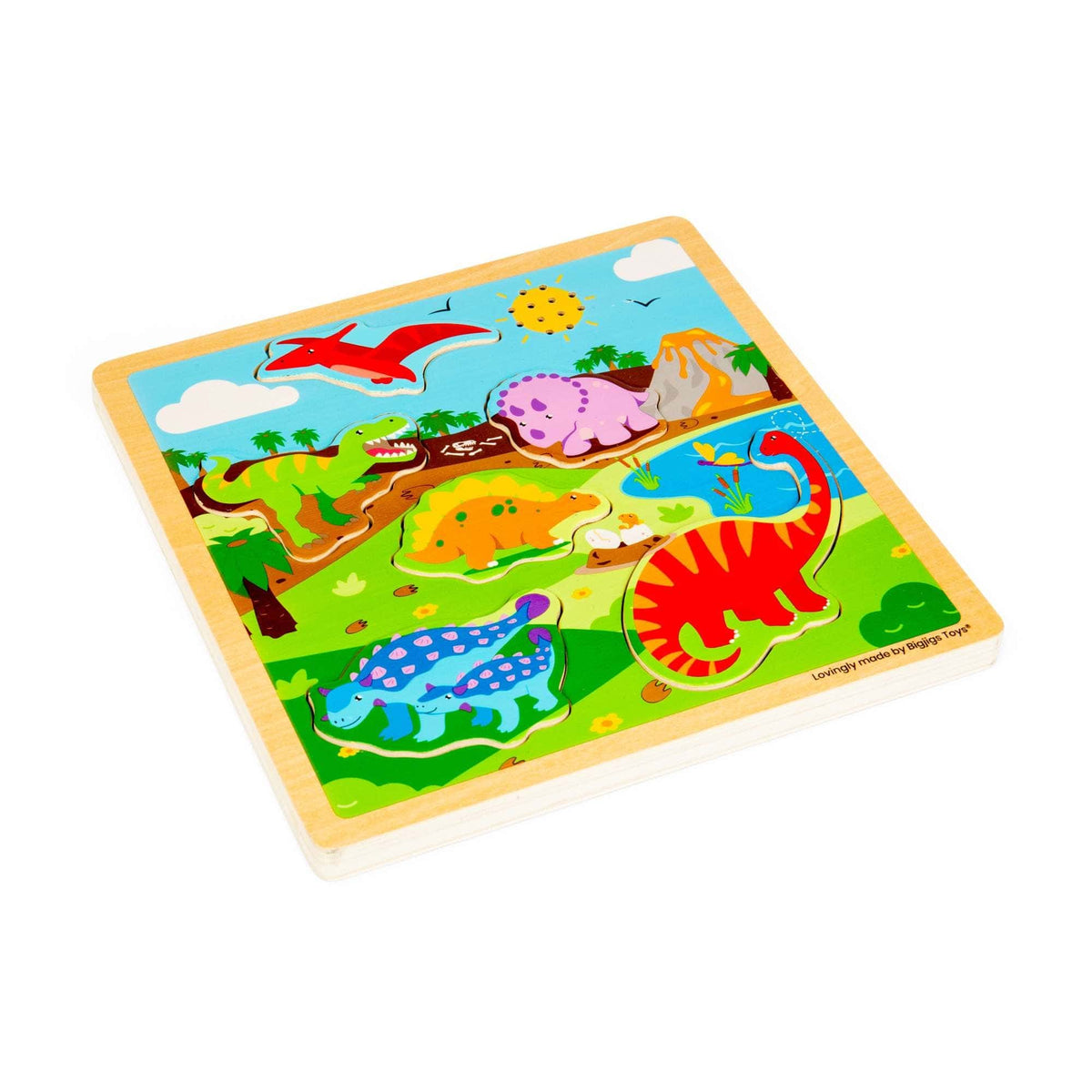 Bigjigs Toys Puzzle Bigjigs Toys Wooden Dinosaur Sound Puzzle