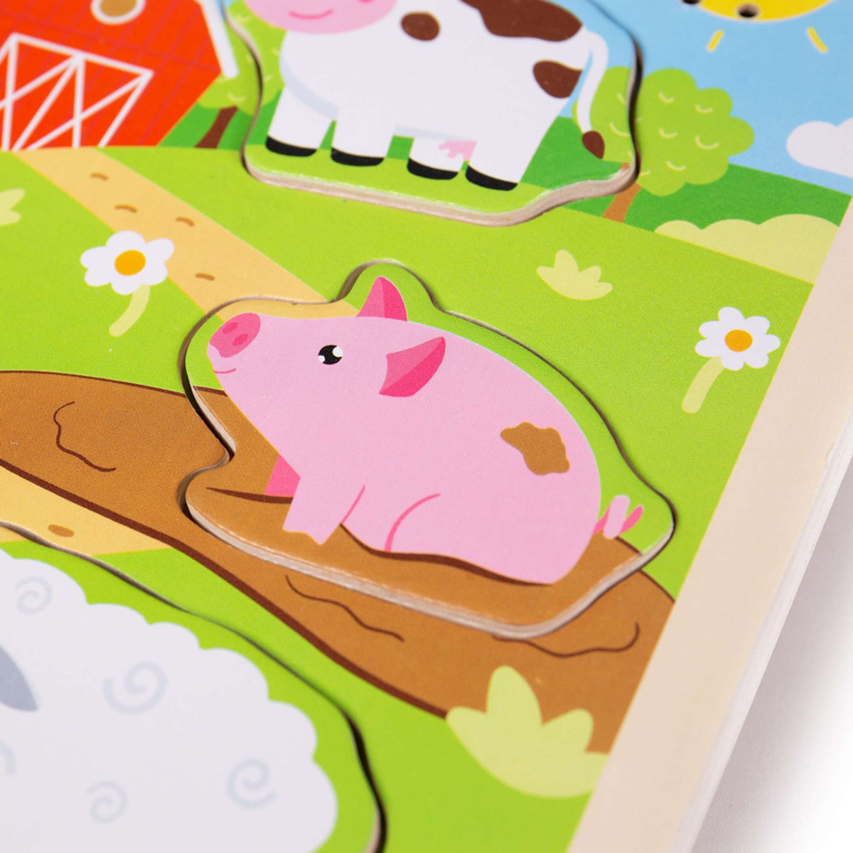 Bigjigs Toys Puzzle Bigjigs Toys Wooden Farm Sounds Puzzle