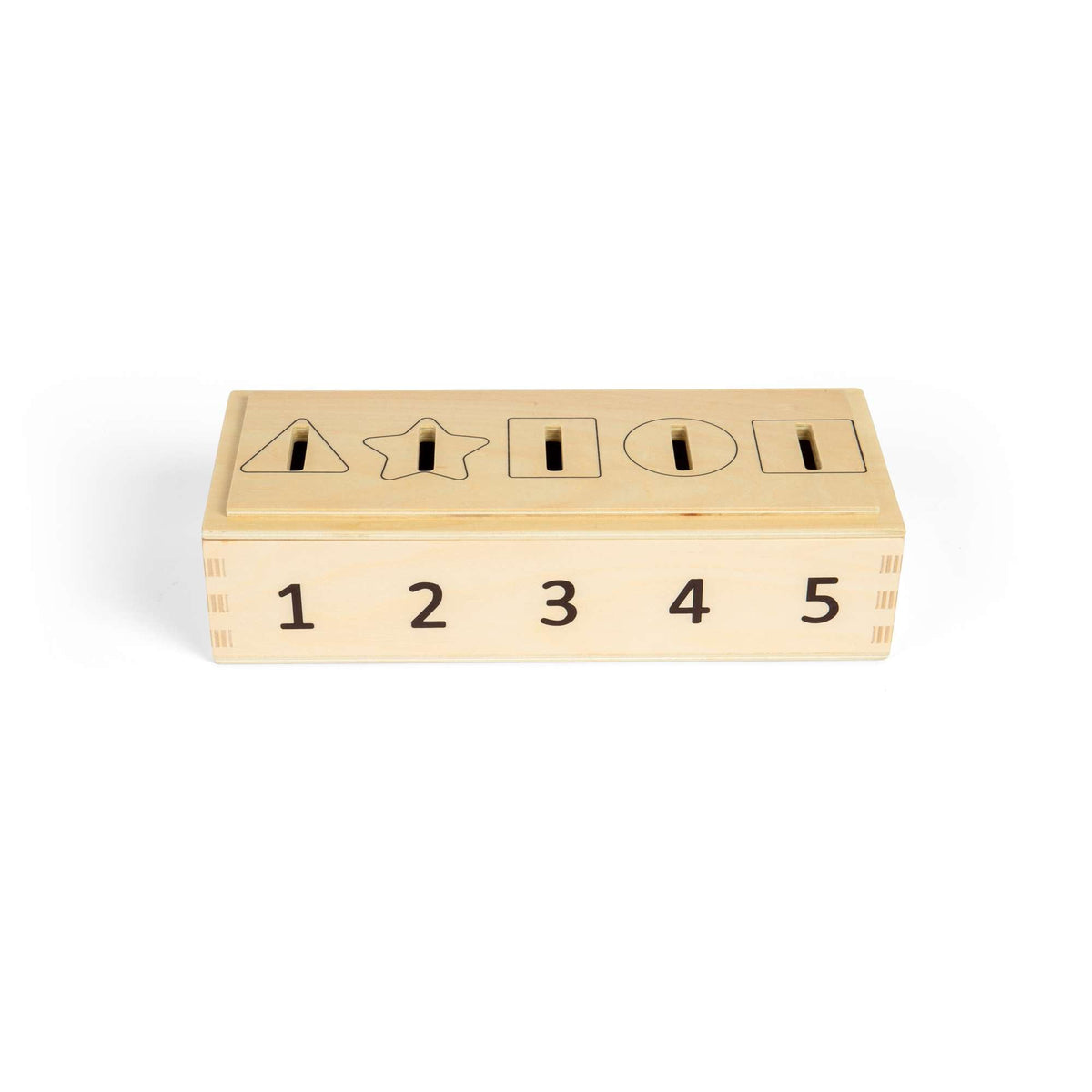 Bigjigs Toys Shape Sorter Bigjigs Toys Wooden Sorter Box - Numbers, Colours & Shapes