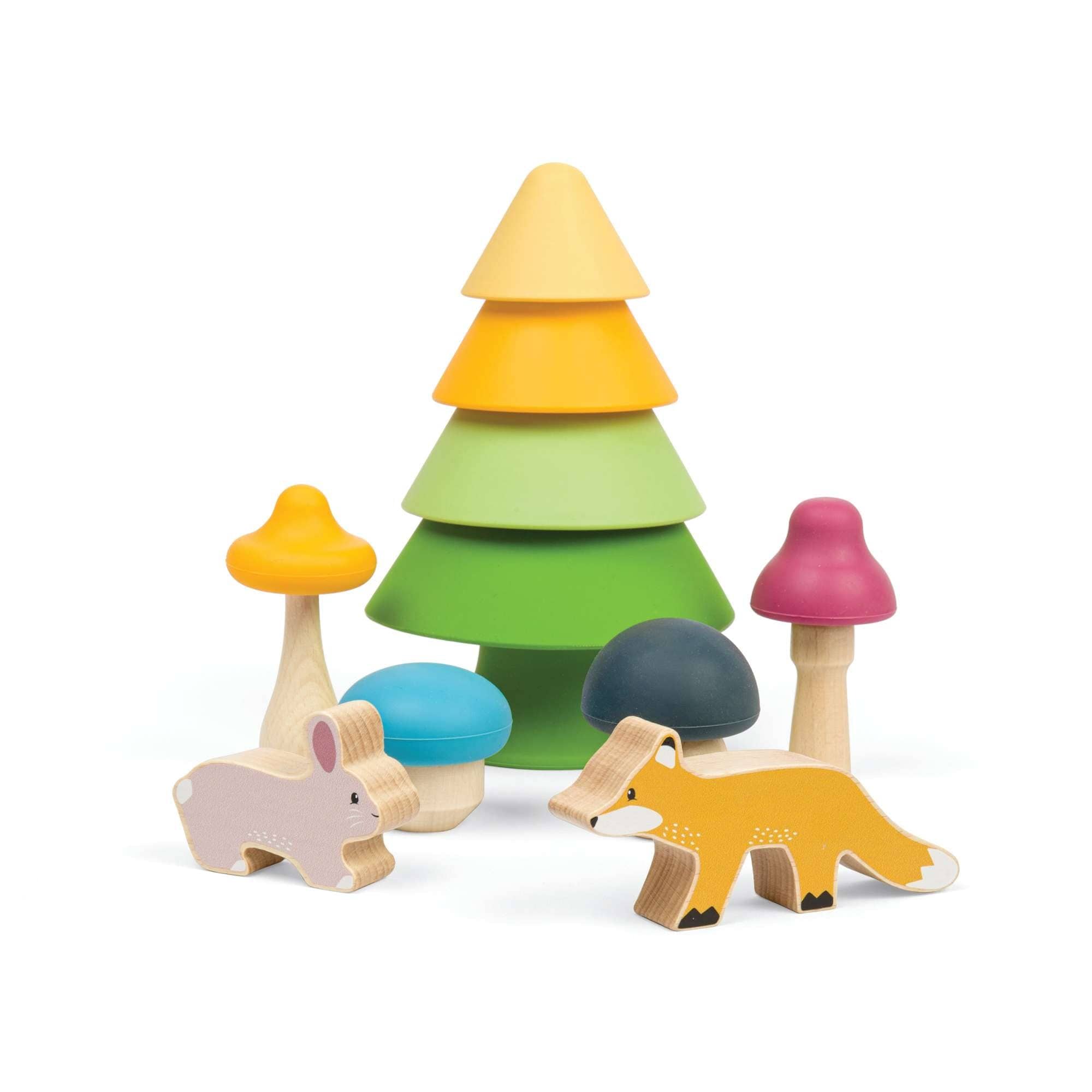 Bigjigs Toys Sorter & Stackers Bigjigs Toys Wooden Forest Friends Playset