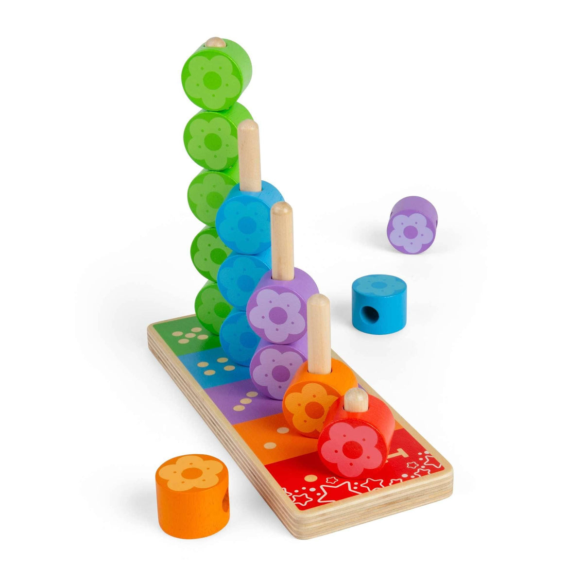 Bigjigs Toys Stacking Toy Bigjigs Toys Wooden First Flower Stacker