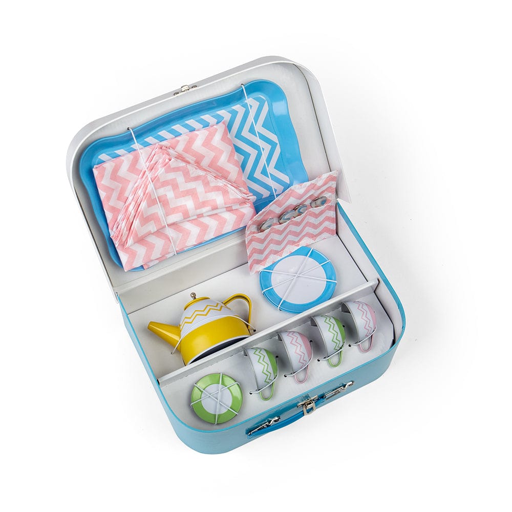 Bigjigs Toys Toy Tea Set Bigjigs Toys Tin Tea Set