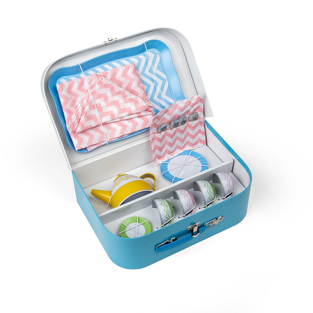 Bigjigs Toys Toy Tea Set Bigjigs Toys Tin Tea Set