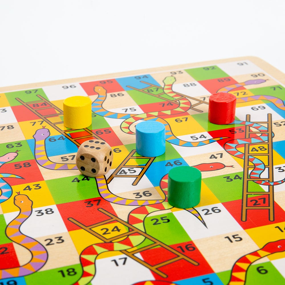 Bigjigs Toys Traditional Snakes and Ladders