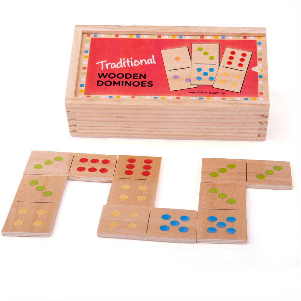 Bigjigs Toys Traditional Wooden Dominoes